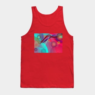 Dream Circle Abstract Blend colour Tank Top